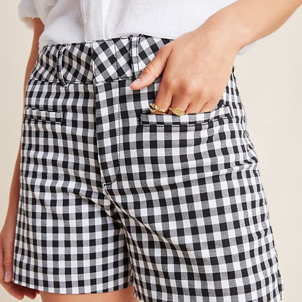 Anthropologie Picnic Gingham Shorts